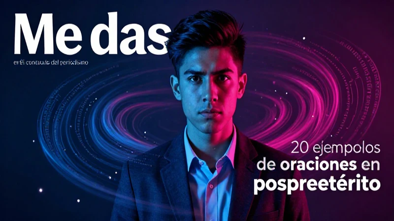 Me das 20 ejemplos de oraciones en pospretérito 9 Pospretérito conceptual en el periodismo