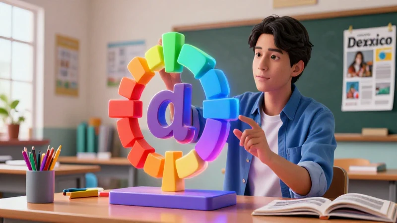 Me das 20 ejemplos de oraciones en pospretérito 3 Educador interactúa con modelo gramatical 3D en clase mexicana