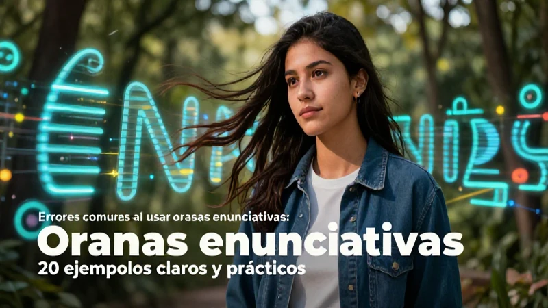 Errores comunes de oraciones enunciativas