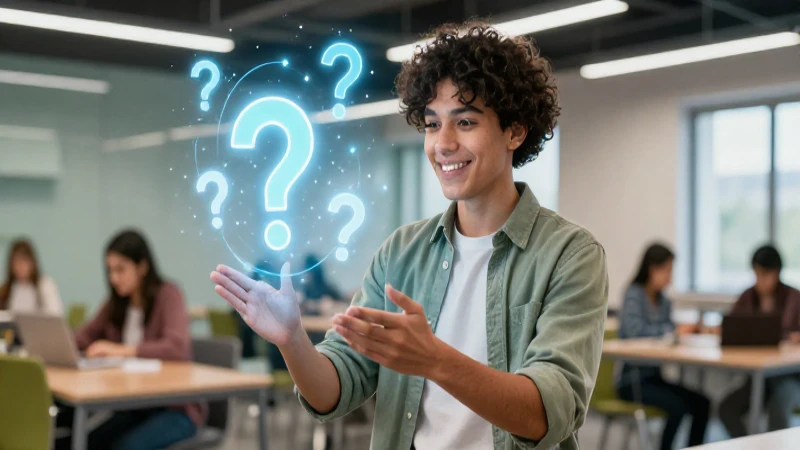 Joven estudiante latino moderno en entorno digital