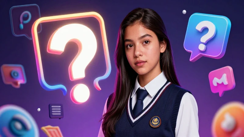 Estudiante mexicano en ilustración digital vibrante