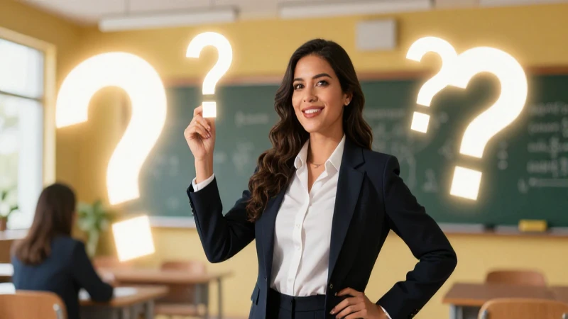 Educadora mexicana profesional y atractiva en un entorno dinámico
