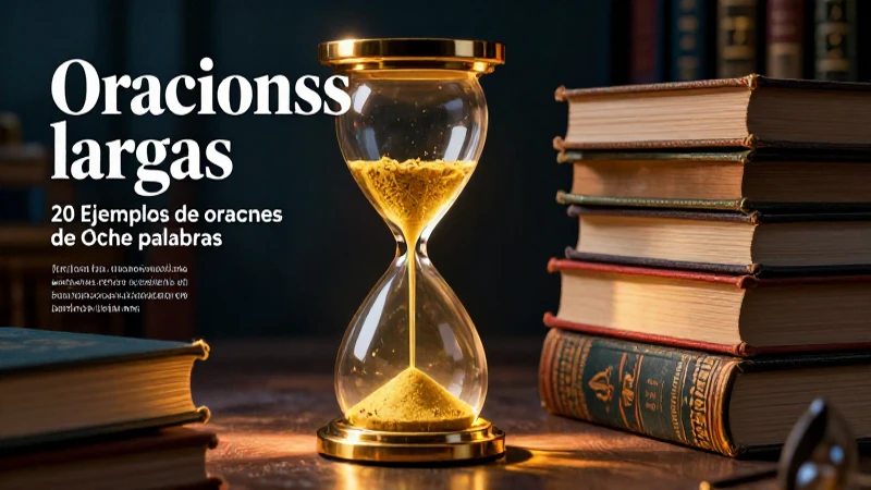 Oraciones largas: 20 Ejemplos de oraciones de ocho palabras 4 Ocho oraciones ilustran la literatura de Oraciones largas