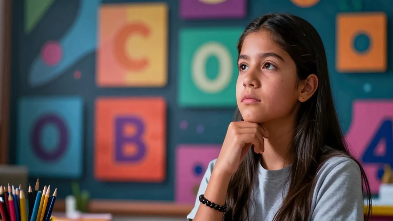 Oraciones largas: 20 Ejemplos de oraciones de ocho palabras 6 Estudiante mexicano en vibrantes bloques educativos