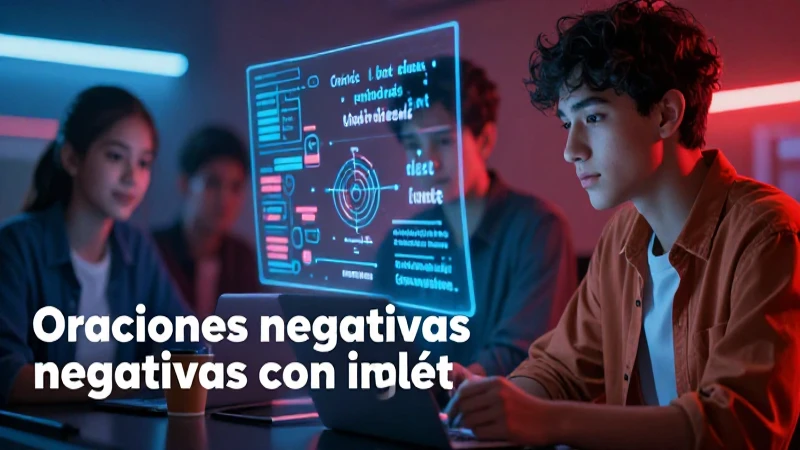Formación de oraciones negativas en inglés