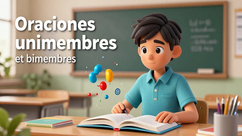 Recursos didácticos sobre oraciones unimembres y bimembres