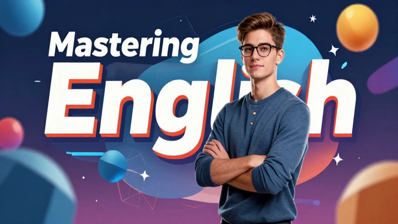 Académico confiante dominando estructuras del inglés