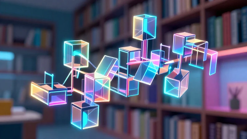 Bloques semánticos abstractos con composición dinámica y brillante