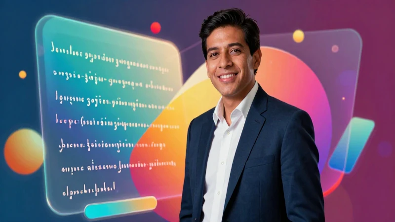 Educador mexicano vibrante con estructuras sintácticas abstractas
