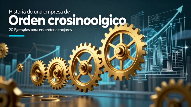 Orden cronológico: 20 Ejemplos para entenderlo mejor 11 Revista educativa muestra historia corporativa con elementos visuales impactantes