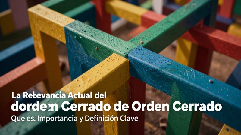 Orden Cerrado: Qué es, Importancia y Definición Clave 6 Visual educativo del orden cerrado