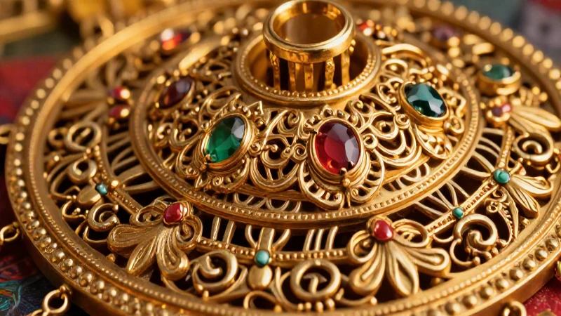 Joyas de filigrana mexicana en oro con luz dorada