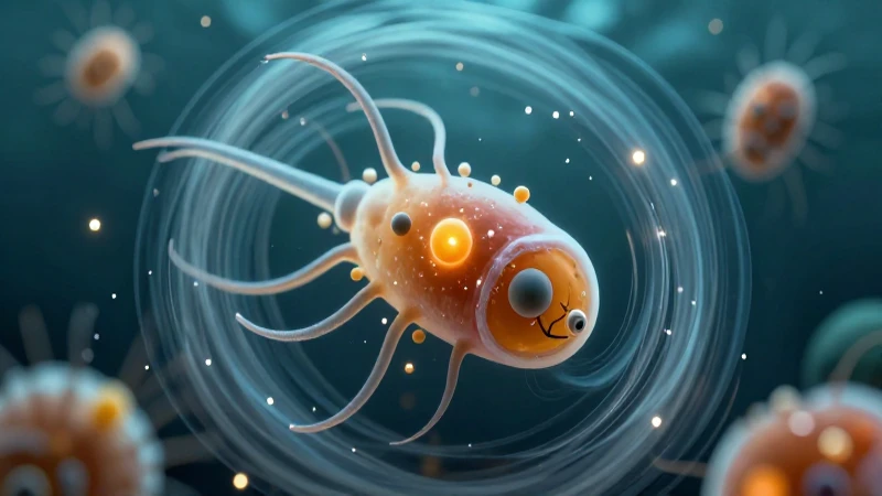 Te gustaría ver 20 ejemplos de organismos unicelulares 13 Primer plano microscópico vibrante de Paramecium