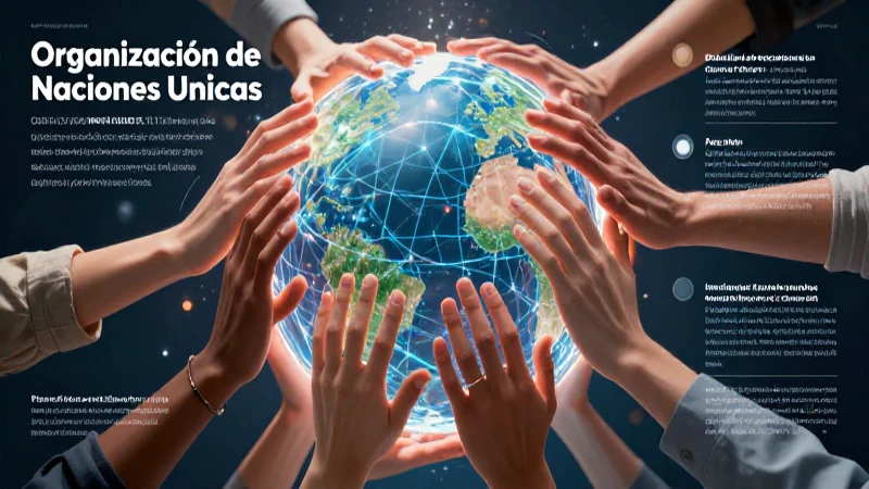 Unión global estilizada busca paz mundial