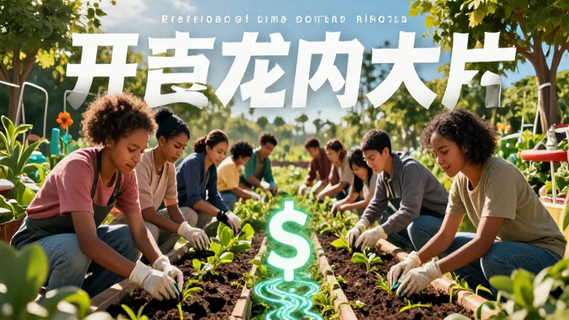 Comunidad construye jardín digitalmente vibrante
