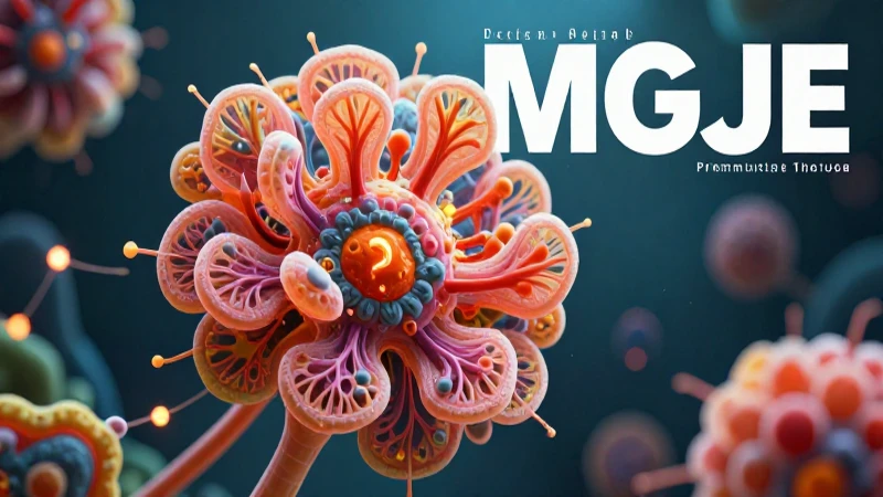 Ilustración profesional vibrante de vida microscópica