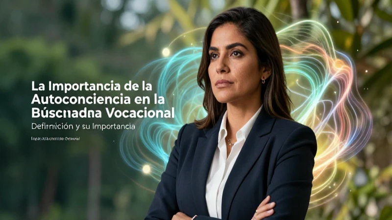 Autoconciencia fundamental en la búsqueda vocacional