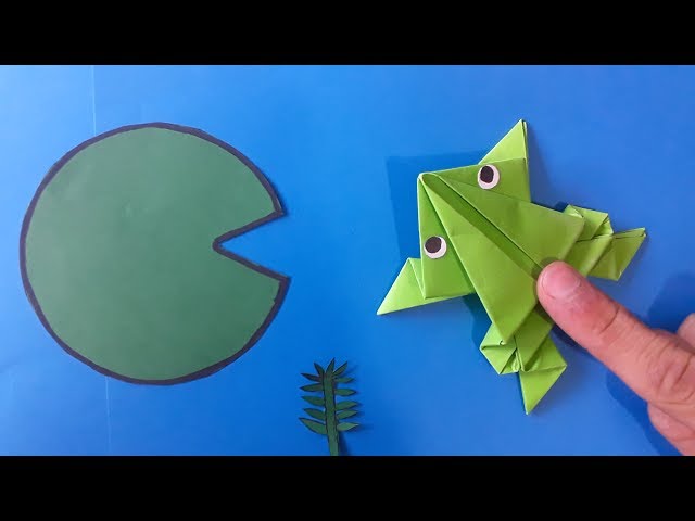 origami de papel aprende a hacer una ranita facil 1