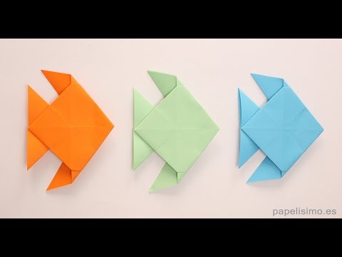 origami de pez aprende a hacer un pez de papel facilmente