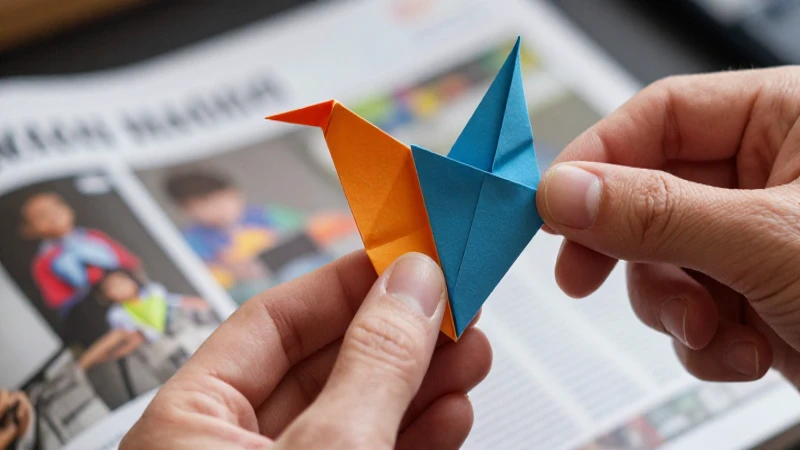 Domina el arte del origami: crea figuras sorprendentes con nuestras instrucciones detalladas 3 Origami artístico vibrante con iluminación dramática