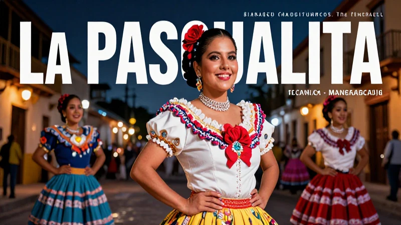 Retrato impactante de La Pascualita, estilo revista premium