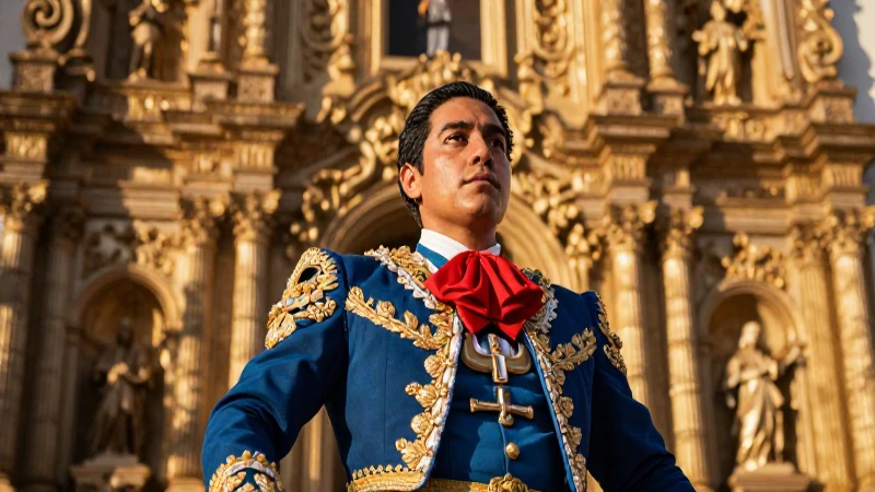 Icono mexicano majestuoso con luz dorada y alto detalle