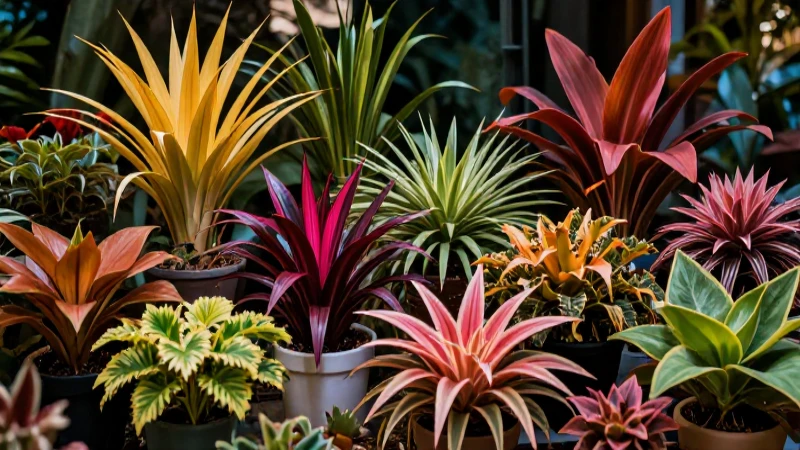 Plantas vibrantes y detalladas en estilo educativo