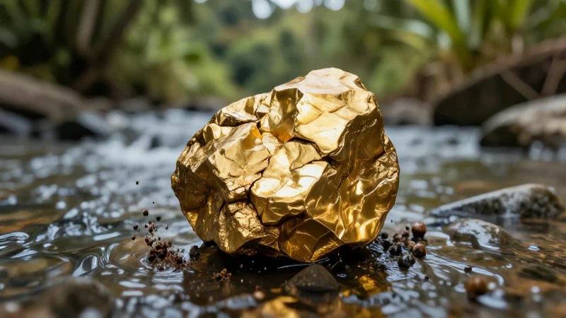 Oro brillante en macro, vívido y detallado