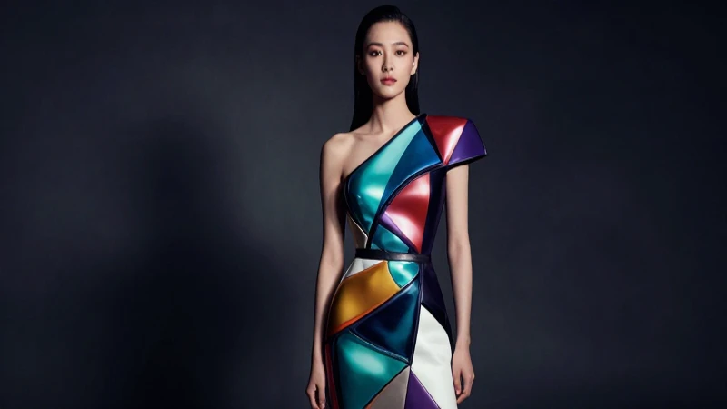 Retrato de moda sofisticada, vibrante y ultra realista
