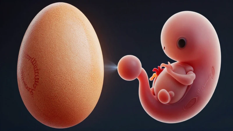 Ovoviviparo: Definición y Concepto Esenciales Explicados 3 Ilustración científica de huevo vibrante con cría