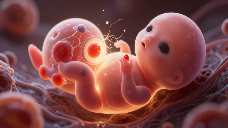 Embrion en implantación: detalle biológico
