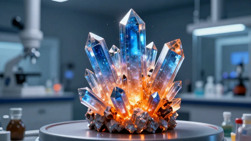 Conoces 20 ejemplos de óxido y sus usos comunes en química 5 Render 3D cristalino vibrante y detallado