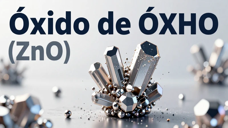 Conoces 20 ejemplos de óxido y sus usos comunes en química 11 Ilustración educativa y realista del óxido de zinc