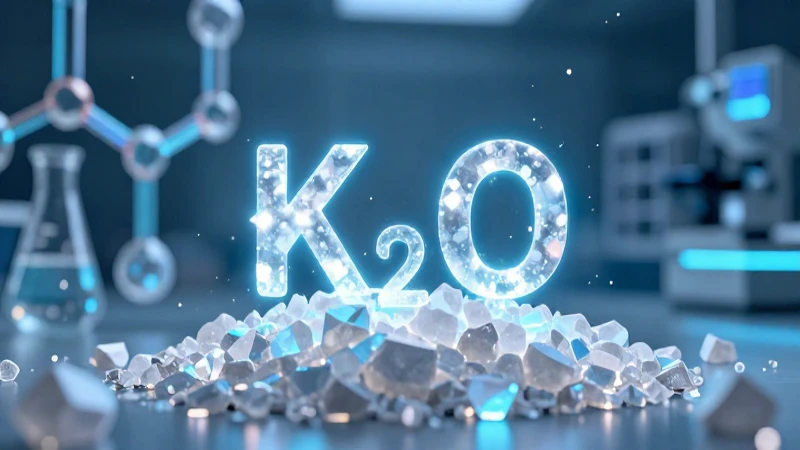 Conoces 20 ejemplos de óxido y sus usos comunes en química 7 Ilustración de Óxido de Potasio (K₂O)