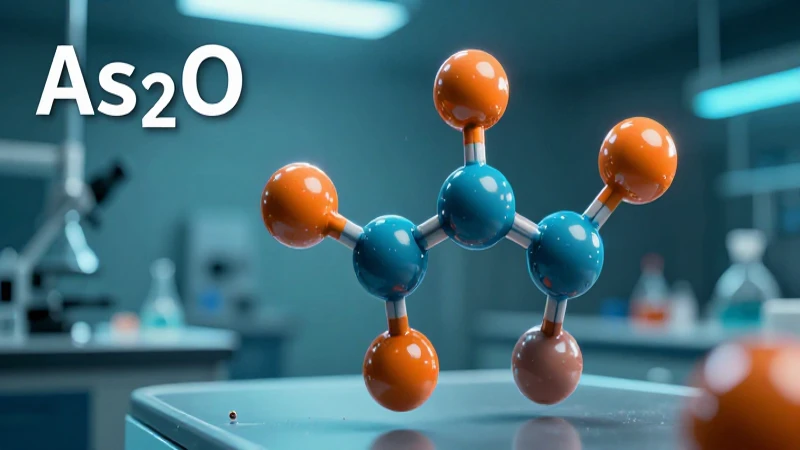 Óxidos ácidos: 20 Ejemplos y sus Aplicaciones Comunes 9 Estructura cristalina de arsenico con iluminación dramática