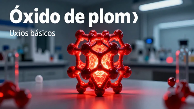 Crystal de óxido de plomo en lab moderno y vibrante