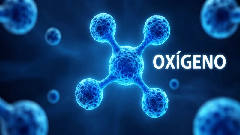 Ilustración científica de las propiedades del oxígeno