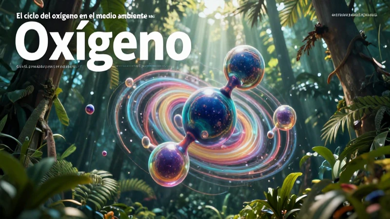 Visual educativo del ciclo del oxígeno