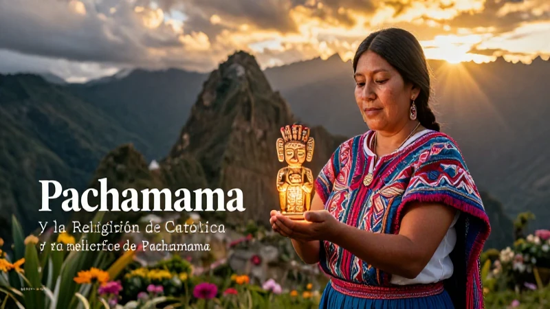 Fusión católica de Pachamama en el paisaje andino