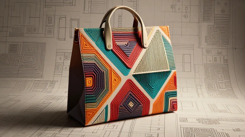 Diseño geométrico moderno con patrones mexicanos
