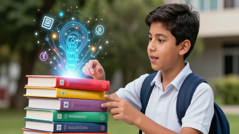 Mejora tu rendimiento con libros de Paco el Chato 2 secundaria: descarga gratis 5 Estudiante mexicano motivado con libros y símbolos de aprendizaje