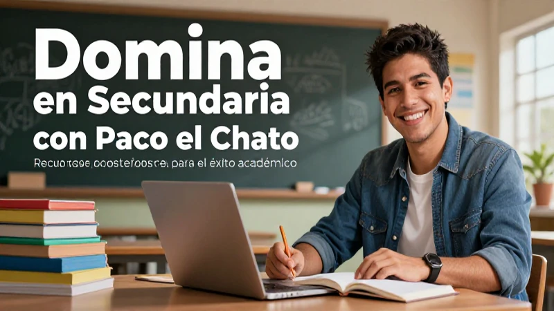 Ilustración profesional para aprender español en secundaria