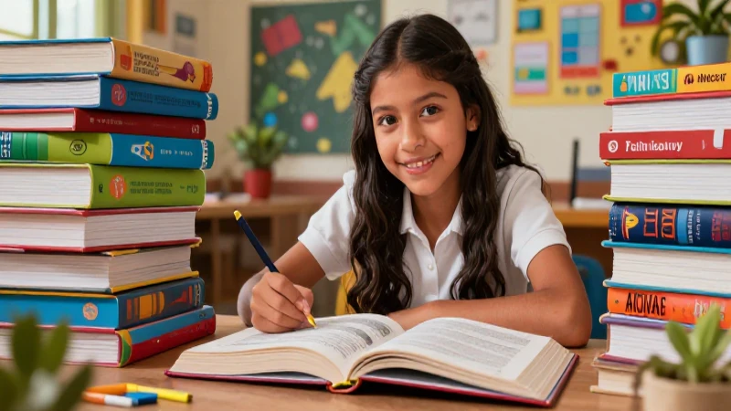 Estudiante mexicano aprende con recursos vibrantes