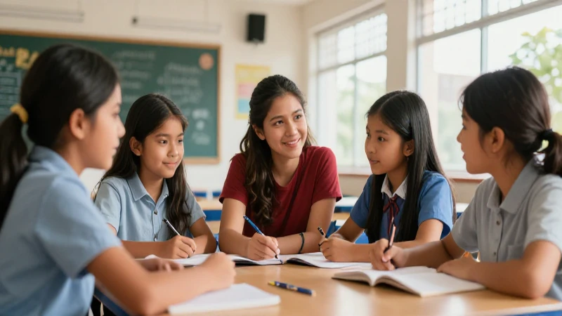 Estudiantes mexicanos aprenden colaborando en un salón moderno