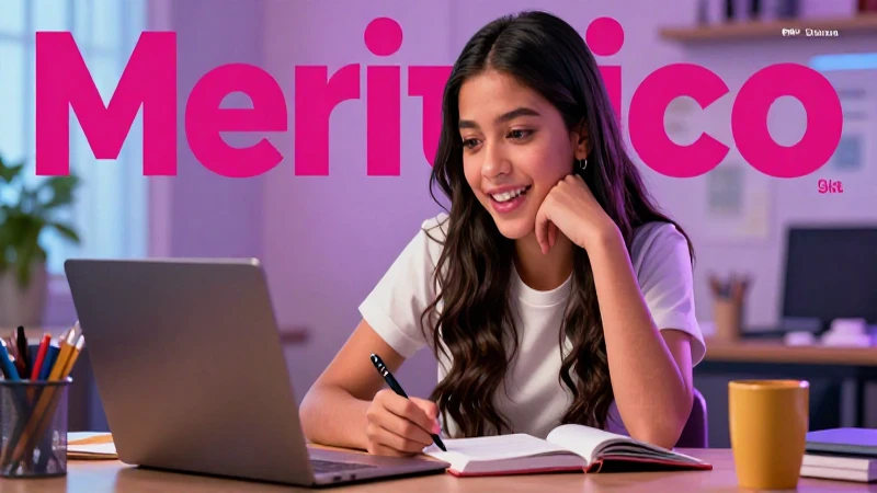Estudiante mexicano entusiasta aprendiendo con recursos modernos