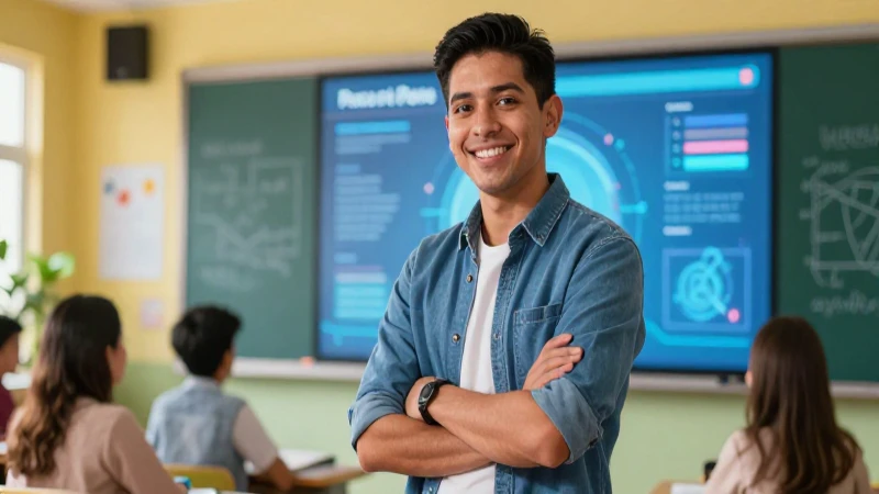 Paco, profesor mexicano, en un aula vibrante