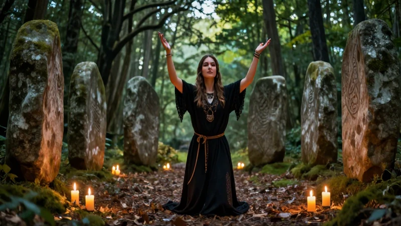 Rituales paganos en la naturaleza