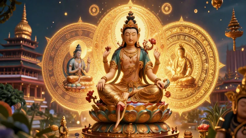Cuáles son la historia y cultura de los países de Asia 4 Iconografía espiritual asiática detallada y realista
