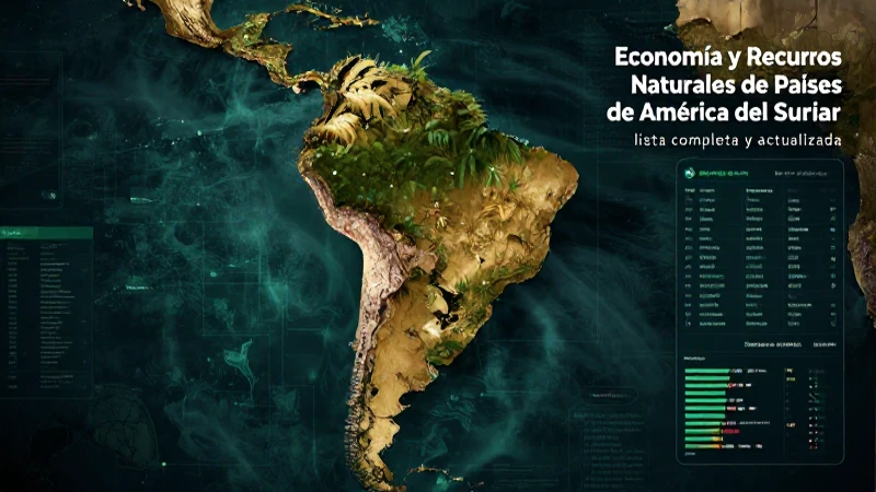 Recursos naturales sudamericanos con tecnología vibrante