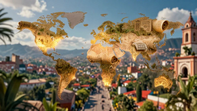 Mapa histórico y comunidad mexicana vibrante